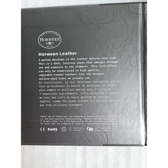 Nomad Apple Airpods Case - Dark Brown Leather NIB Monogrammed JM - Picture 3 of 5